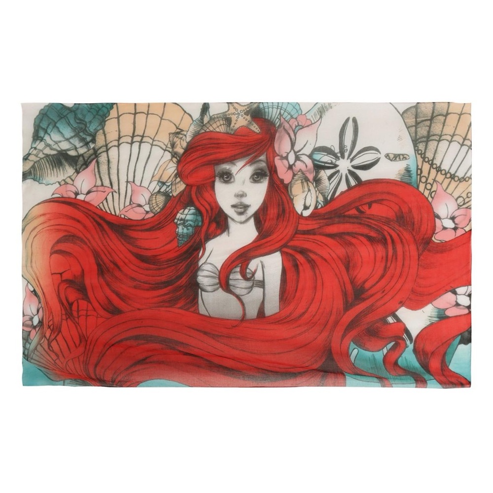 Loungefly Disney Little Mermaid Ariel Oblong Scarf